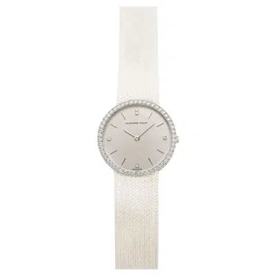 Pre-owned Audemars Piguet Vintage 1960s  18k White Gold Diamond Bezel Manual 32mm