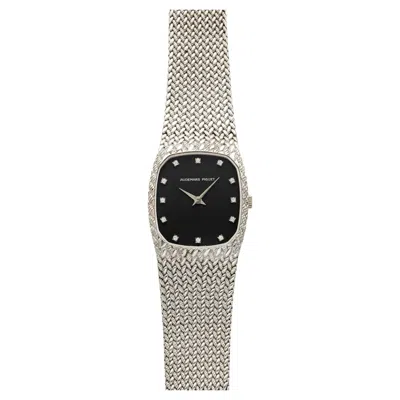 Pre-owned Audemars Piguet Vintage 1970s  Cobra 18k Wg Black Diamond Dial Manual 26mm
