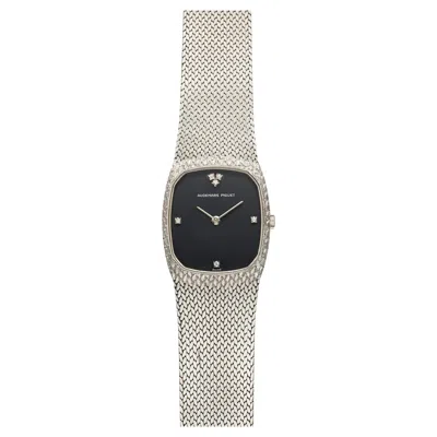 Pre-owned Audemars Piguet Vintage 1970s  Cobra 18k Wg Black Diamond Dial Manual 27mm