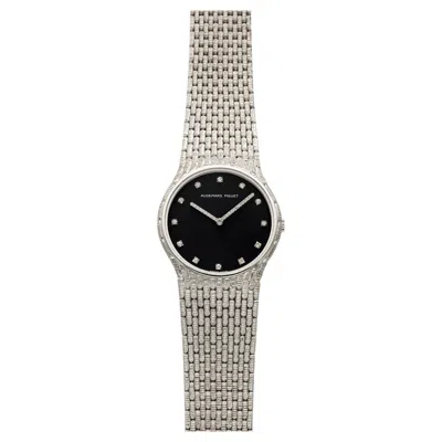 Pre-owned Audemars Piguet Vintage 1970s  Cobra 18k White Gold Blue Diamond Dial Manual 33mm