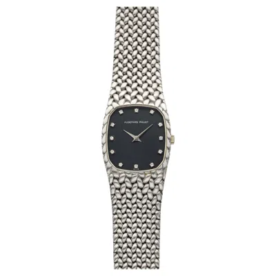 Pre-owned Audemars Piguet Vintage 1970s  Heavy Cobra 18k Wg Black Diamond Dial Manual 27mm