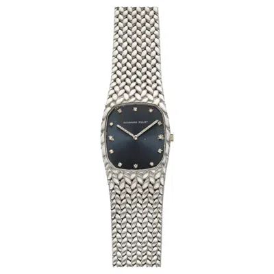 Pre-owned Audemars Piguet Vintage 1970s  Heavy Cobra 18k Wg Blue Diamond Dial Manual 27 Mm