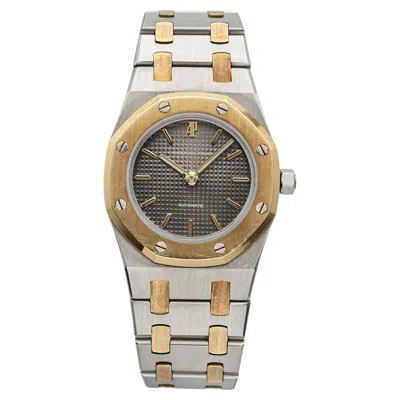 Pre-owned Audemars Piguet Vintage 1977  Ladies Royal Oak Ii 8638sa Tt Grey Dial Auto 29mm In Gray