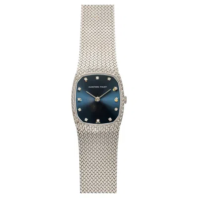Pre-owned Audemars Piguet Vintage 1980s  Cobra 18k Wg Blue Diamond Dial Manual 27mm