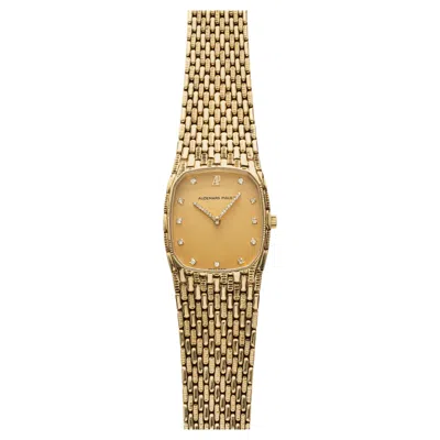 Pre-owned Audemars Piguet Vintage 1980s  Cobra 18k Yg Champagne Diamond Dial Manual 27mm In Multi