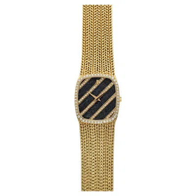 Pre-owned Audemars Piguet Vintage 1980s  Cobra 18k Yg Ferrite Diamond Dial Manual 27mm In Multi