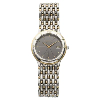 Pre-owned Audemars Piguet Vintage 1980s  Two-tone Grey 'hash' Dial Quartz 34mm In Gray