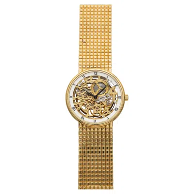 Pre-owned Audemars Piguet Vintage 1990s  4232ba 18k Yellow Gold Skeleton Dial Auto 35mm