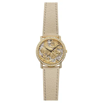 Pre-owned Audemars Piguet Vintage 1990s  Bugatti 14677 18k Yg Openworked Dial Auto 34mm In Multiple