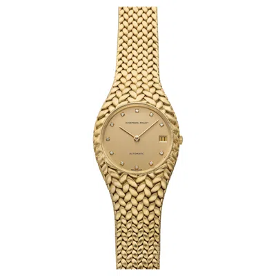 Pre-owned Audemars Piguet Vintage 1990s  Cobra 5403 18k Yg Champagne Diamond Dial Auto 35mm In Multi
