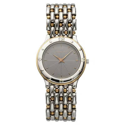 Pre-owned Audemars Piguet Vintage 1990s  Meridian Two Tone Grey Dial Quartz 29mm In Gray