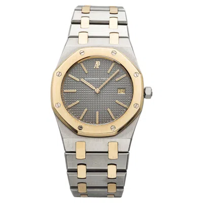 Pre-owned Audemars Piguet Vintage 1990s  Royal Oak 56175sa Tt Grey Dial Quartz 33mm In Gray