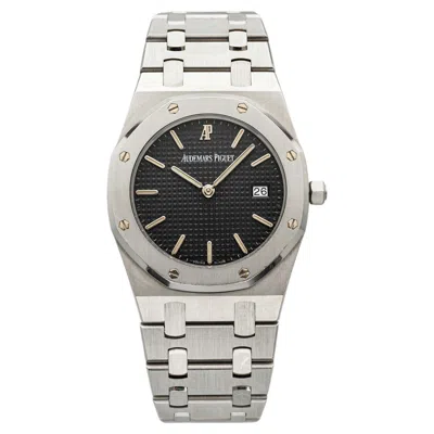 Pre-owned Audemars Piguet Vintage 1990s  Royal Oak 56175st Steel Grey Dial Quartz 33mm In Gray