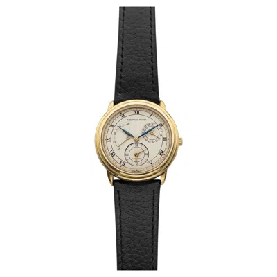 Pre-owned Audemars Piguet Vintage 1991  Jules Audemars 25685ba Dual Time 18k Yg Auto 36mm In Multi