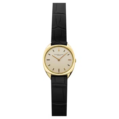 Pre-owned Audemars Piguet Vintage  18k Yellow Gold Cushion Case White Dial Manual 32mm