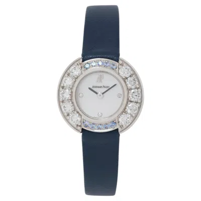 Pre-owned Audemars Piguet Vintage  Model 67366bc 18 Karat White Gold Diamond Sapphire Watch