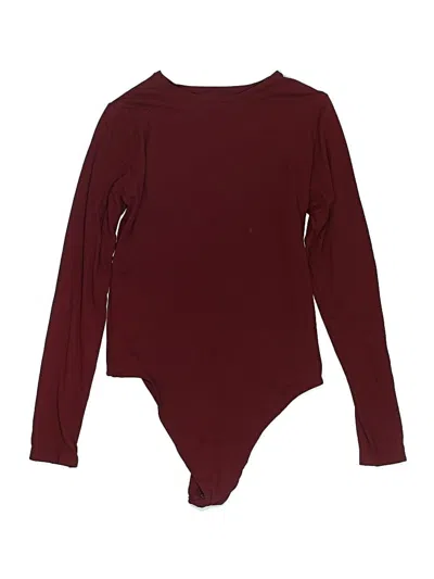 Pre-owned Auden Bodysuit In Burgundy