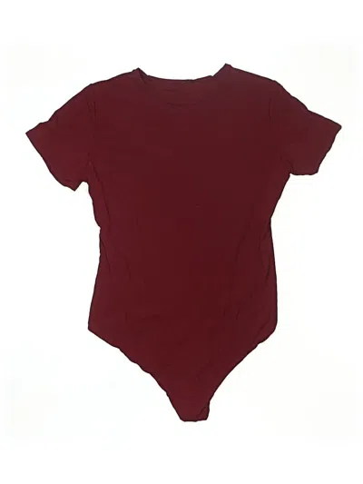 Pre-owned Auden Bodysuit In Burgundy
