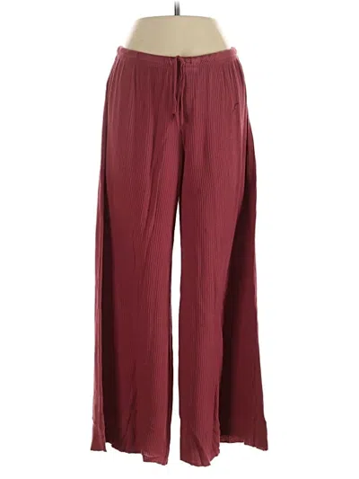 Pre-owned Auden Casual Pants In Burgundy