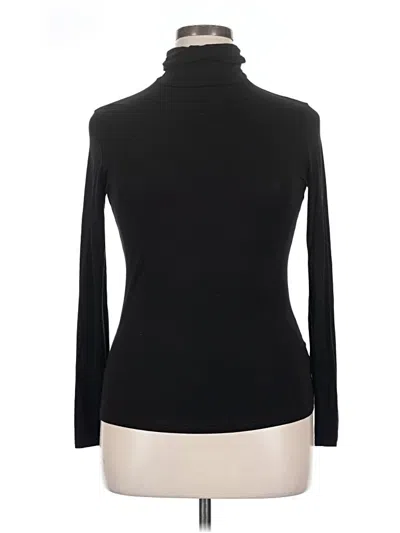 Pre-owned Auden Long Sleeve Turtleneck In Black