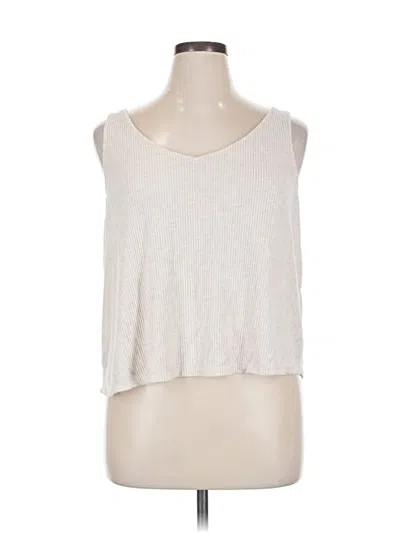 Pre-owned Auden Sleeveless T-shirt In Silver