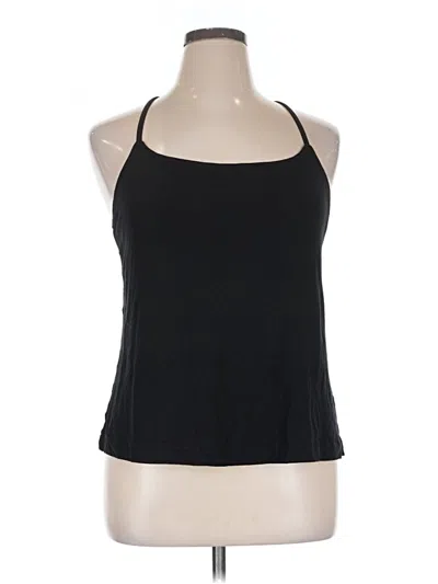 Pre-owned Auden Sleeveless Top Black Halter Neckline Tops