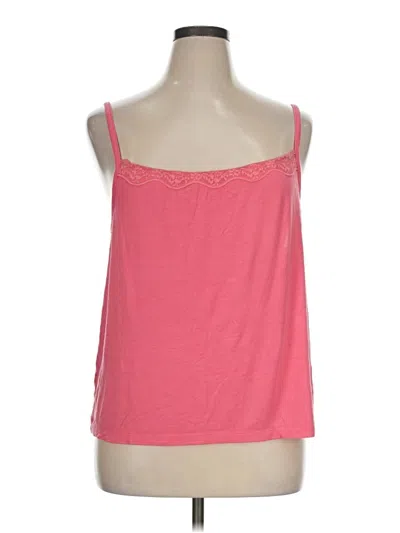 Pre-owned Auden Tank Top Pink Strapless Neckline Tops
