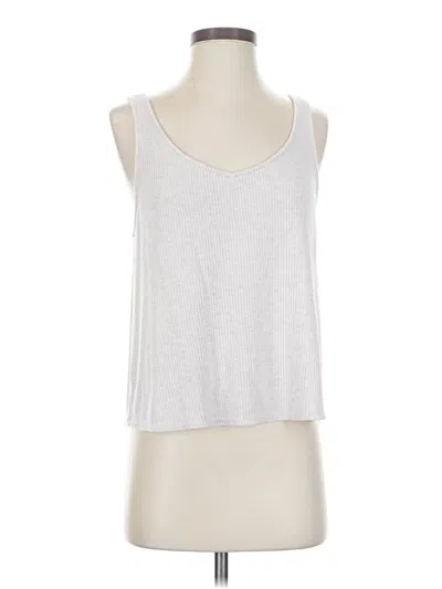 Pre-owned Auden Tank Top Silver Halter Neckline Tops
