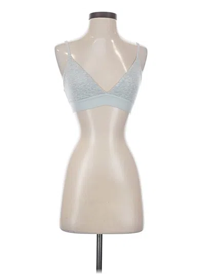 Pre-owned Auden Tank Top Silver Plunge Neckline Tops