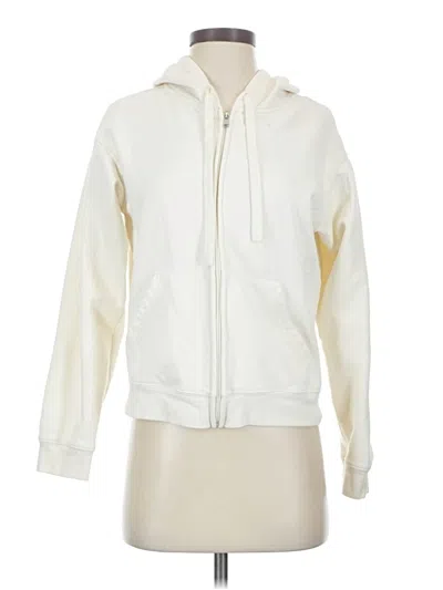 Pre-owned Auden Zip Up Hoodie In White