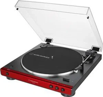 Audio-technica At-lp60xbt-rd Bluetooth Turntable -fully Automatic - Belt-drive (red/black)