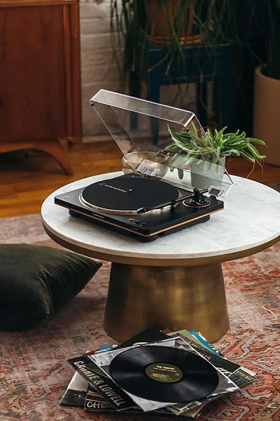 Audio-technica At-lp70xbt Fully-automatic Bluetooth Turntable In Black/bronze At Urban Outfitters In Multi