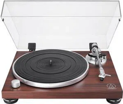 Audio-technica At-lpw50bt-rw Bluetooth Turntable Manual Belt-drive 33/45 (rosewood)