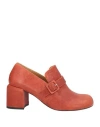 Audley Woman Loafers Brick Size 6 Leather