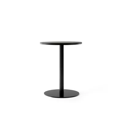 Audo Copenhagen (formerly Menu) Harbour Column Table, Round Table Top, Dining Height In Black