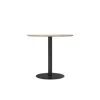 Audo Copenhagen (formerly Menu) Harbour Column Table, Round Table Top, Dining Height In Brown