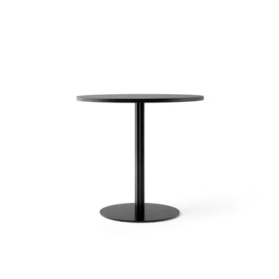 Audo Copenhagen (formerly Menu) Harbour Column Table, Round Table Top, Dining Height In Grey
