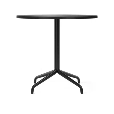Audo Copenhagen (formerly Menu) Harbour Column Table, Round Table Top, Dining Height In Grey
