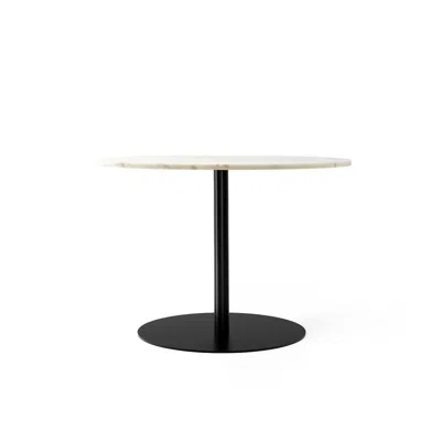 Audo Copenhagen (formerly Menu) Harbour Column Table, Round Table Top, Dining Height In Black