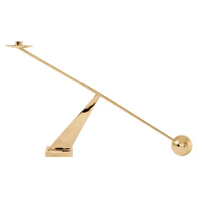 Pre-owned Audo Interconnect Candle Holder - Polished Brass - By Colin King For  In Sand