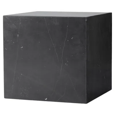 Pre-owned Audo Plinth Cubic Side Table, Black Marble Marquina, By Norm Architects For