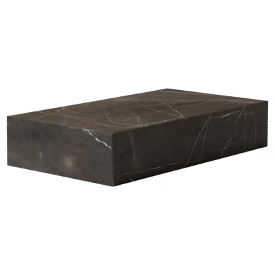 Pre-owned Audo Plinth Grand Lounge Table In Grey, Brown Kendzo Marble, Norm Architects For