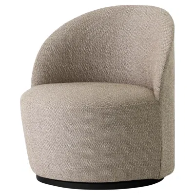 Pre-owned Audo Tearoom Lounge Chair, Swivel W/return, In Kvadrat Safire 004, By Nick Ross,  In Brown