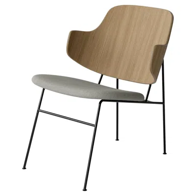 Pre-owned Audo The Penguin Lounge Chair-oak & Kvadrat, Re-wool 218-by Ib Kofod-larsen, For  In Brown