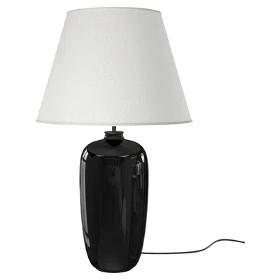 Pre-owned Audo Torso Table Lamp, Black /off-white, In Ceramic/linen By Kroyer-saetter-lassen