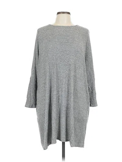Pre-owned Audrey 3+1 3/4 Sleeve T-shirt In Gray