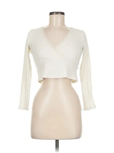 Pre-owned Audrey 3+1 3/4 Sleeve T-shirt In White