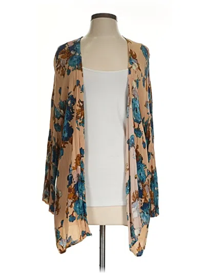 Pre-owned Audrey 3+1 Cardigan Sweater In Tan