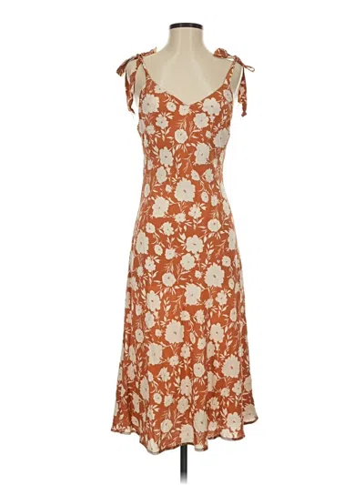 Pre-owned Audrey 3+1 Casual Dress In Orange
