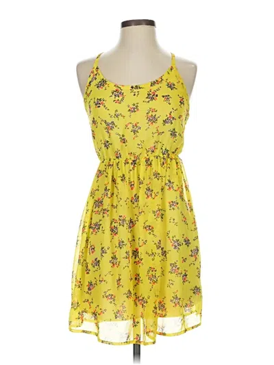 Pre-owned Audrey 3+1 Casual Dress In Yellow